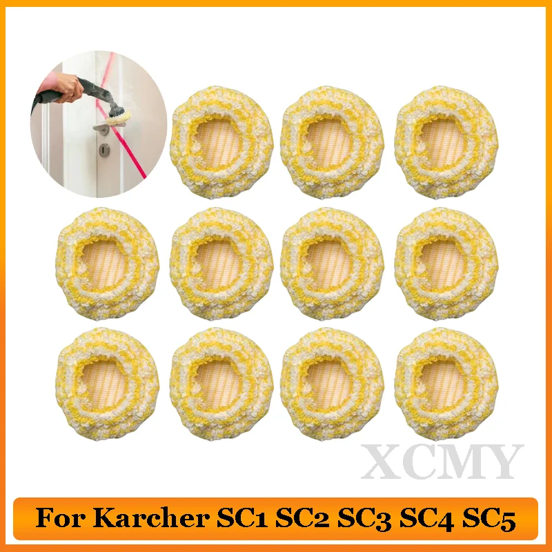 Neue Dampf Tuch Abdeckung Für Karcher SC1 SC2 SC3 SC4 SC5 SC7 CTK10 CTK20 Handheld Dampf Pinsel Staubsauger Teile Nylon Zubehör Image