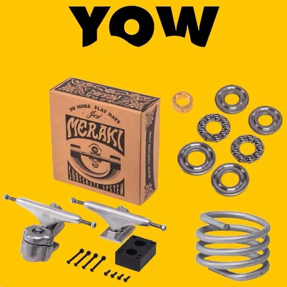 YOW Surf-Skateboard-Trucks, Longboard-Halterungen, gutes Aluminium-Federsystem, 22,5 cm Länge in allen Image