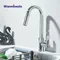 Évier de cuisine robinet d'eau chaude froide robinets de cuisine extractibles 360 ° Robinet mitigeur de cuisine rotatif mitigeur à levier unique
