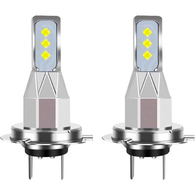 2 Stück H7-Serie LED-Scheinwerferlampen 20000LM 6000K weißes Licht 80W 6SMD Autolampen