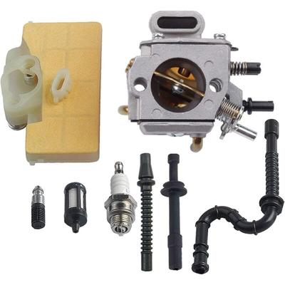 Jalleria - Vergaser Vergaser mit Luftfilter Kraftstoffleitung Tuning Kit Kettensäge für stihl MS290 Image