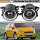 2 X H11 Car LED Lens Angel Eye fendinebbia Daytime Running Lamp DRL Assembly 30W per Fiat Punto Evo