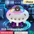 Nuovo mini altoparlante per computer altoparlante Bluetooth portatile RGB LED luce UFO astronave audio altoparlante wireless miglior regalo supporto TF