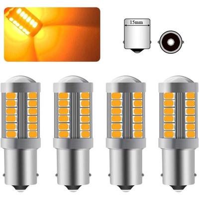 1156BA15S P21W LED-Glühbirne, bernsteingelb, superhelle Glühbirne, 6000 k, 5630, 33 smd,