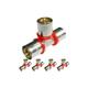 Suinga - Set di 5 Te per tubo multistrato da 16 mm da utilizzare con macchina crimpatrice