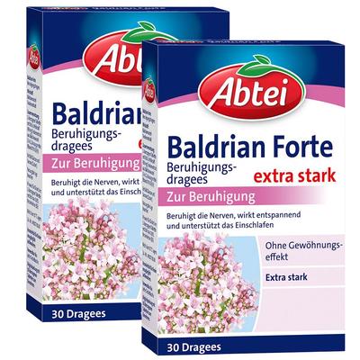 Abtei Baldrian forte überzogene Tabletten x2 2x30 St Überzogene Image