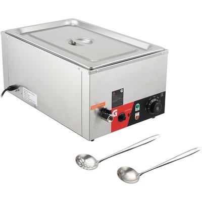 Commercial Food Warmer - 1200W Electric Steam Table
