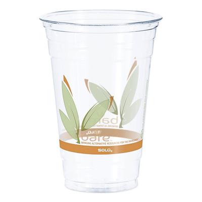 Dart Container RTP20BARE Bare RPET Cold Cups, Leaf Design, 20 oz, 50/Pack, 12 Packs/Carton - Case of 600