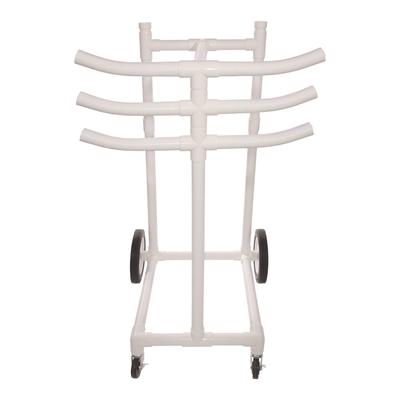 Champion Sports Hoop Storage Rack, Plastic, 176 lb Capacity, 26 x 22 x 49, White (CSIHCRACK)