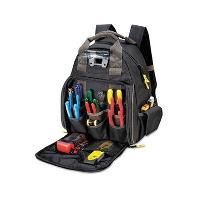 CLC Custom Leather Craft Tech Gear Lighted Backpack, 53 Compartments, 16 in X 13 in (201-L255)