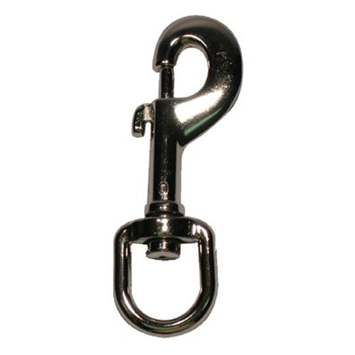 Peerless Chain Company Round Eye Swivel Bolt Snaps, Zinc Die Cast, Spring Loaded Plunger, 3 1/2 in (005-4410040)