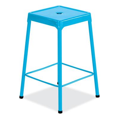 Safco Steel Counter Stool, Backless, Supports Up to 250 lb, 25