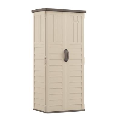 Suncast Commercial Vertical Storage Shed, 22 cu ft, 2 ft 8.25