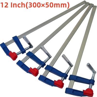 "TEMU 4pcs Set Brick Profile F Clamping Rod Clamp Wood Clamp 6""- 150 X 50mm/12""- 300 X 50mm/24""- 600 X 80mm"