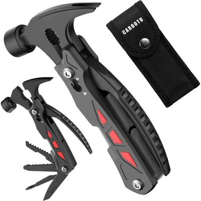 Aougo - ools Multifunktion, 12-in-2-Multifunktionszange und Hammer, Taschen-Multitool mit Image