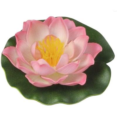 Künstliche Seerose rosa ø 18 cm Blütenkopf - Heissner Image