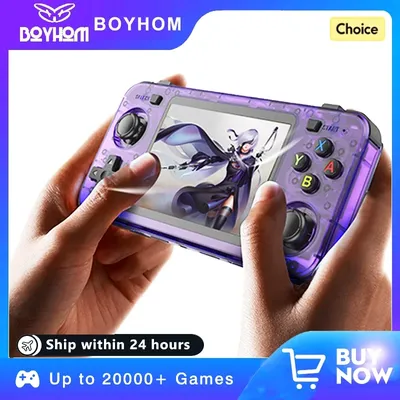 R36H Retro Handheld Videospielkonsole Linux System 3,5 Zoll IPS Bildschirm Tragbarer Image