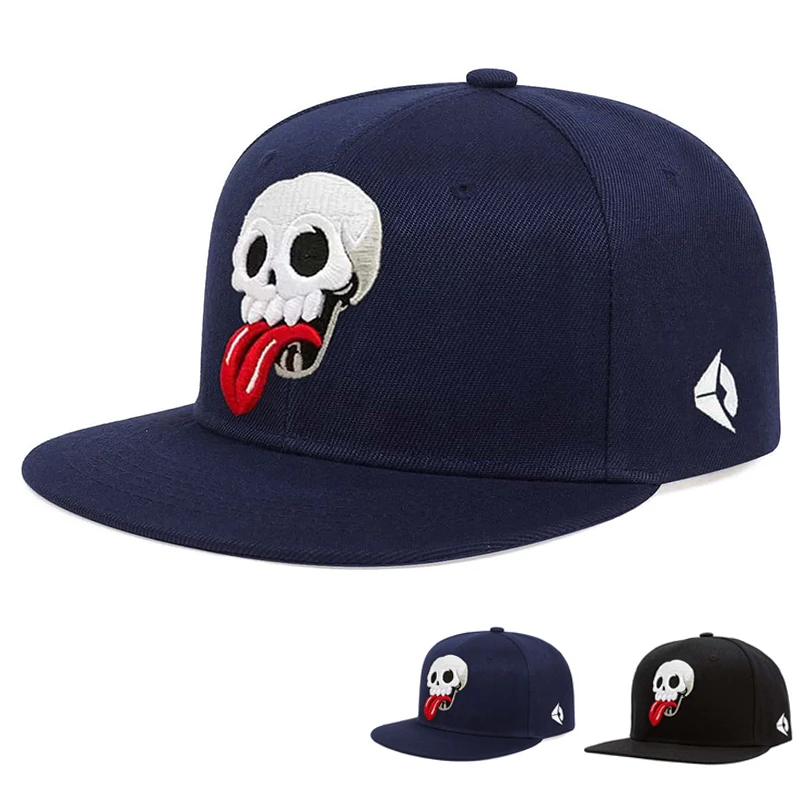 Unisex Skelett Stickerei Hip-Hop Hüte Frühling Und Herbst Outdoor Einstellbare Sport Casual Baseball Caps Sonnenschutz Hut