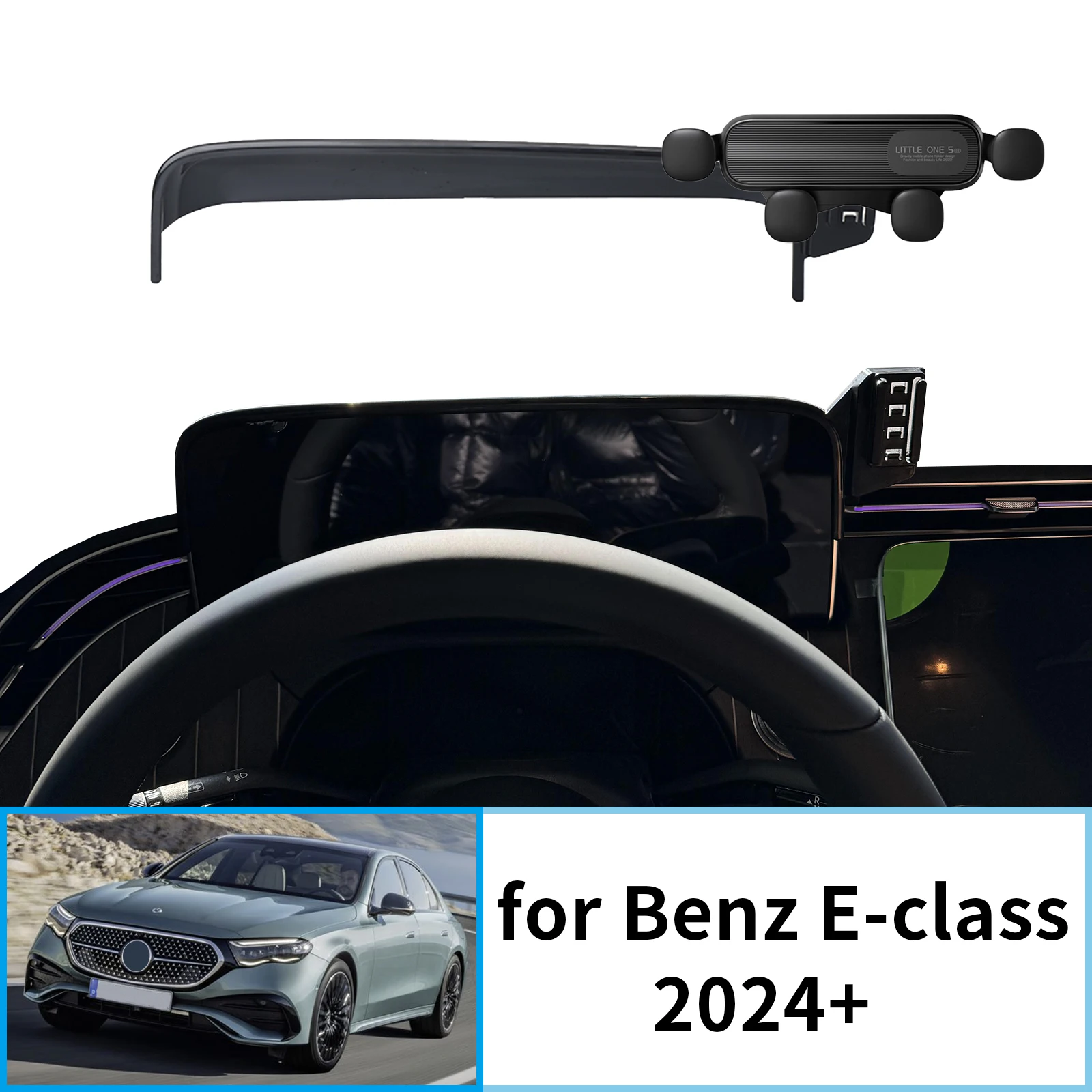 Auto-Handyhalter für Benz E-Klasse 2024 2025 E-Klasse W214 GPS-Halterung Navigationsständer Autozubehör Image