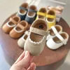 Neue Baby Schuhe Baby Junge Mädchen Schuhe Leder Gummi Sohle Anti-slip Kleinkind Erste Wanderer Infant Krippe Schuhe Neugeborenen mädchen Mokassins