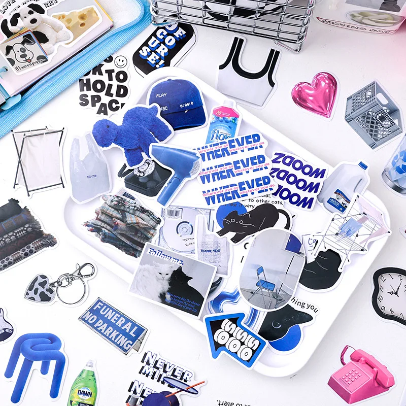 50 teile/paket kawaii Cartoon Aufkleber dekorative Collage Stick Etiketten Journal ing Album Scrap booking Material Handwerk liefert Image