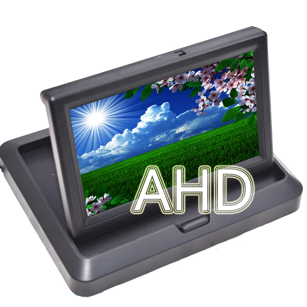 5 Zoll AHD Auto Monitor 1920 * 1080P Foldabel High Definition Für Sternenlicht Nachtsicht Fahrzeug Rückansicht Kamera Reverse Image