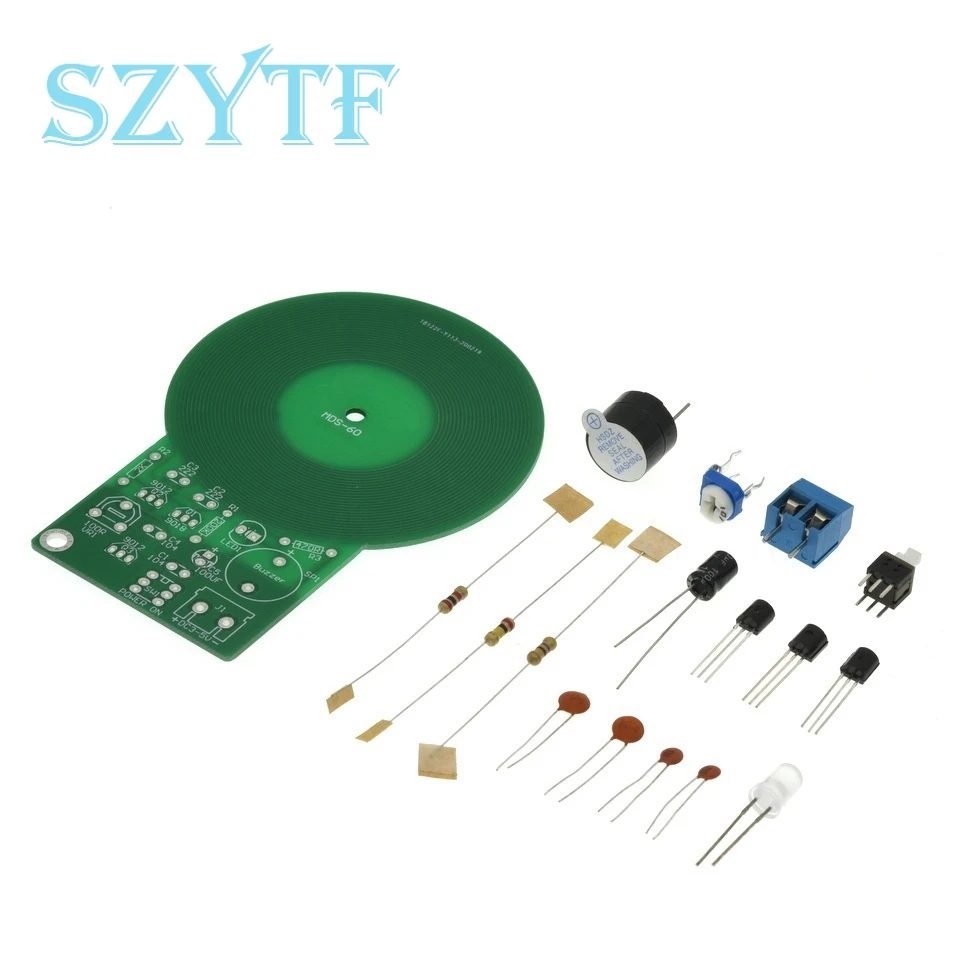Metalldetektor, elektronisch, DC 3 V-5 V, 60 mm, berührungsloses Sensorplatinenmodul, elektronisches Teil, Metalldetektor, DIY-Kit Image