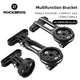 ROCKBROS Staffa per bici Supporto per lampada per luce anteriore Supporto per estensione in lega di alluminio per staffa per computer da bicicletta Wahoo Bryton Garmin