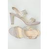 Menbur Damen Pumps, Gr. 38, beige, Kunstleder