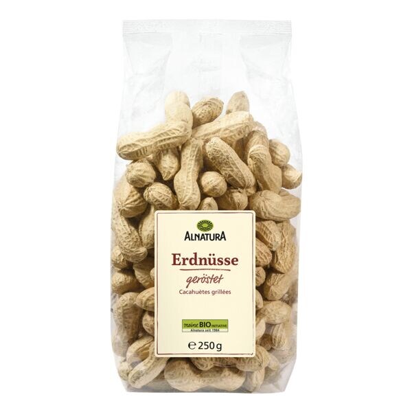 Alnatura Bio Erdnüsse geröstet mit Schale 250 g Image