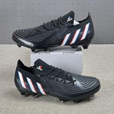 Adidas Shoes | Adidas Predator Edge.1 Fg Soccer Cleats Black New Ho2935 Men's Size 9.5 | Color: Black/Red | Size: 9.5