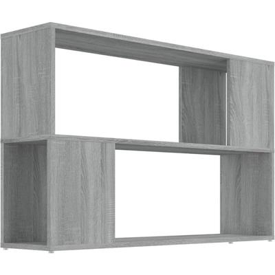 Vidaxl - Bücherregal Grau Sonoma 100x24x63 cm Holzwerkstoff