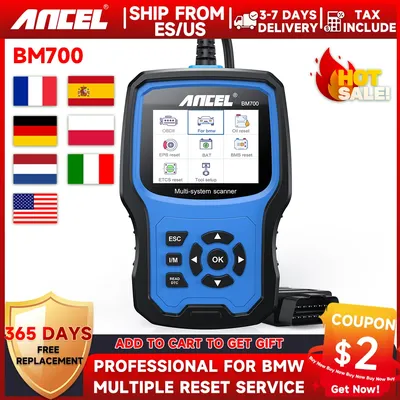 ANCEL BM700 OBD2 Automotive Scanner OBD2 Car Diagnostics Auto Fault Code Reader Scanner Code Reader Scanner for BMW MINI