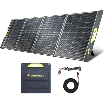 Portable 400 Watt Solar Panel, 39V Foldable, Durable Foldable, Durable Compatiable with Most 40v