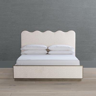 Thea Bed - Mink Velvet, King - Frontgate