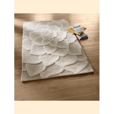Teppich HEINE HOME Gr. 4, beige (ecru), B:120cm H:18mm L:180cm, Wolle, Wolle, Teppiche Image