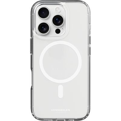 VONMÄHLEN Smartphone-Hülle "iPhone 16 Pro, Transparent Case - Schutzhülle,White", weiß, B:11cm H:20cm T:2cm, Hüllen