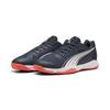 Trainingsschuh PUMA "Eliminate Turbo Handballschuhe Erwachsene", Gr. 42, blau (parisian night weiß glowing rot blau), Obermaterial: Synthetik, Textil; Futter: Textil; Innensohle: Textil; Laufsohle: Gummi, Synthetik, Schuhe