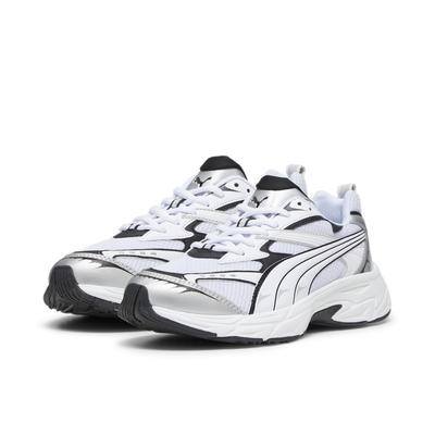 Sneaker PUMA "PUMA Morphic Base Sneakers Erwachsene", Gr. 42, grau (feather gray schwarz), Obermaterial: Textil, Synthet