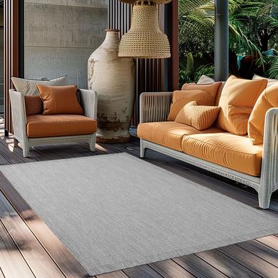 Outdoorteppich AYYILDIZ TEPPICHE "GIZA 1410", grau, B:240cm H:3mm L:340cm, Polypropylen, Teppiche, Läufer, In- und Outdoor, Wetterfest, Wasserabweisend, robust Image