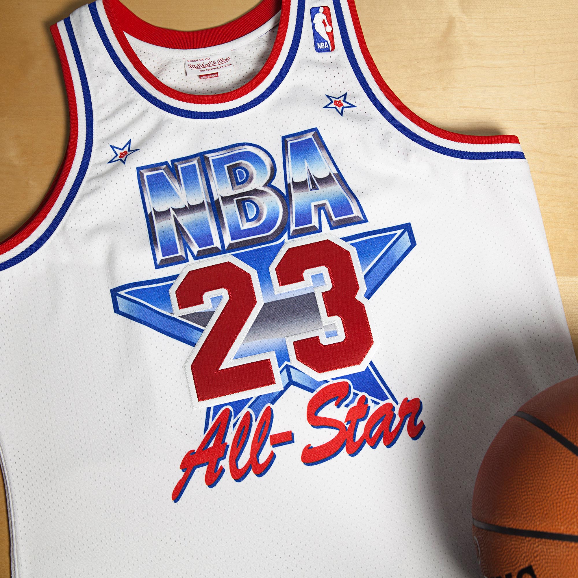 NBA 1991 East Michael Jordan Authentic All-Star Trikot von Mitchell & Ness – Herren Image