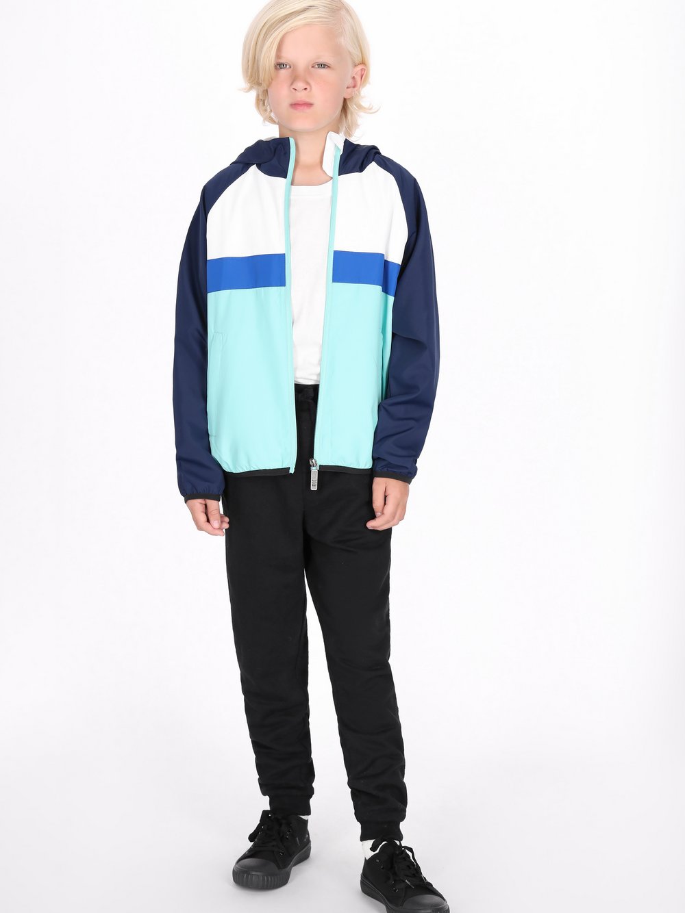 Mo (Kinder) Anorak Jungen türkis, 140 Image