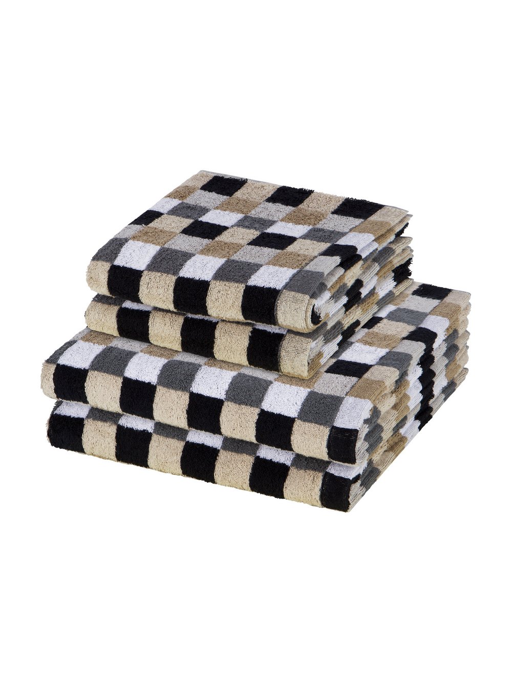 Cawö Handtuchset 2-teilig Damen grau, ONE SIZE Image