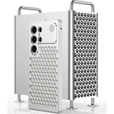For Samsung Galaxy S25 S24 23 Ultra PIus Metal Hollow Heat Dissipation Holes Phone Case Spring