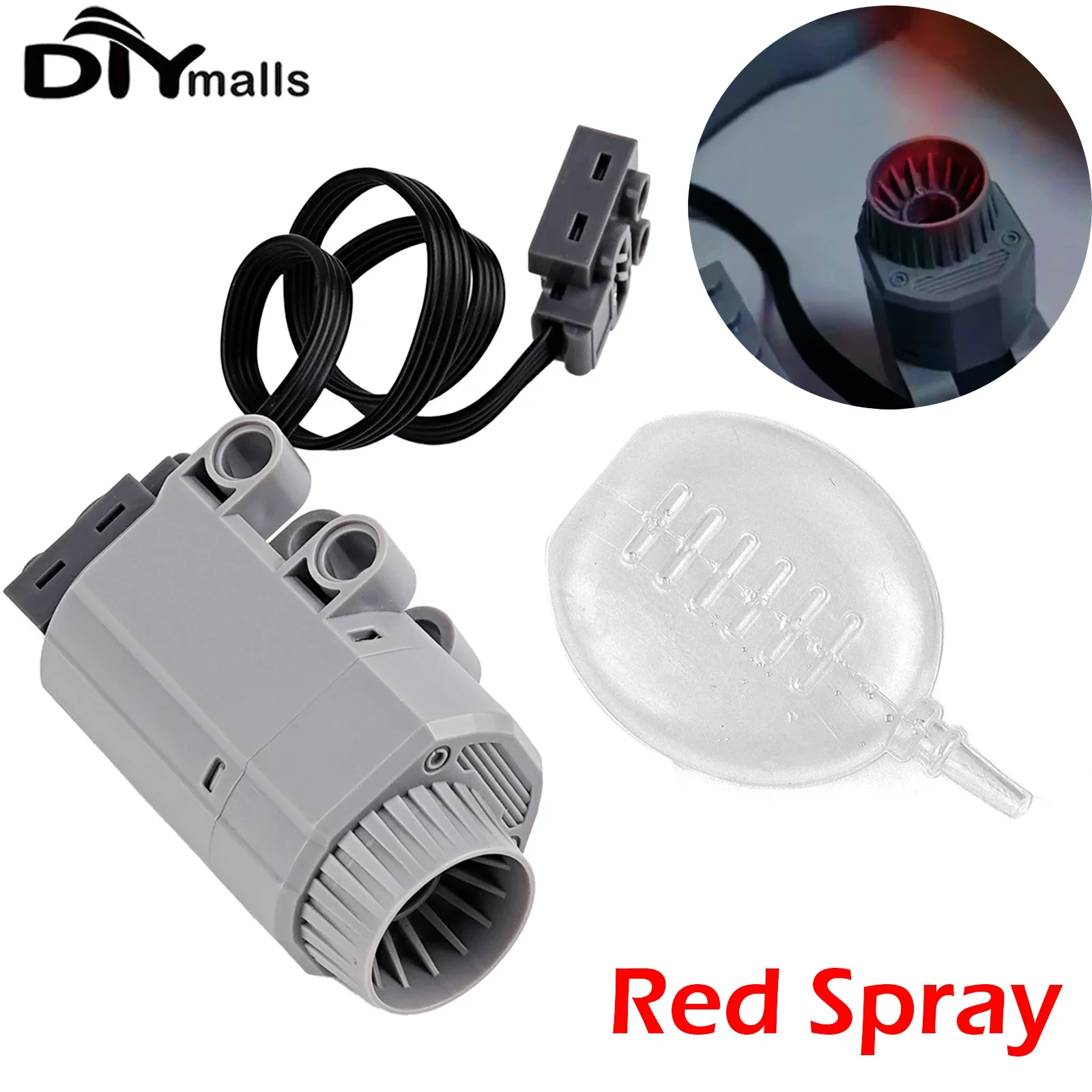 Neue MOC Simulation Spray Rauch elektrische Auspuff modifizierte Sportwagen zusammengebautes Baustein-Spielzeugmodell kompatibel mit Legoeds Image