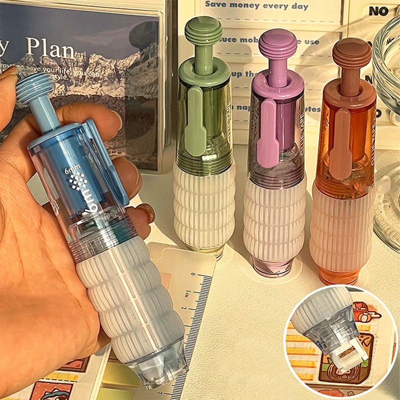 Transparente Punktabgabe, doppelseitiges Klebeband, austauschbare Nachfüllungen, Handbuch, Punktkleber, Schreibwaren, Schule, Bürobedarf, Schreibwaren Image