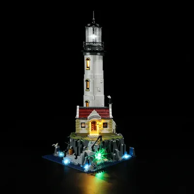 5 V LED-Licht für 21335 elektrische Leuchtturm-Bausteine, Lichter (keine Blöcke, nur LED-Licht), Ziegelstein-Lichter-Set für Kinder, Geschenk Image