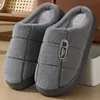 Herren schuhe plus Größe 42-51 Plaid Hausschuhe für Mann Memory Foam Winter Plüsch Indoor warm halten Hausschuhe rutsch feste Schuhe