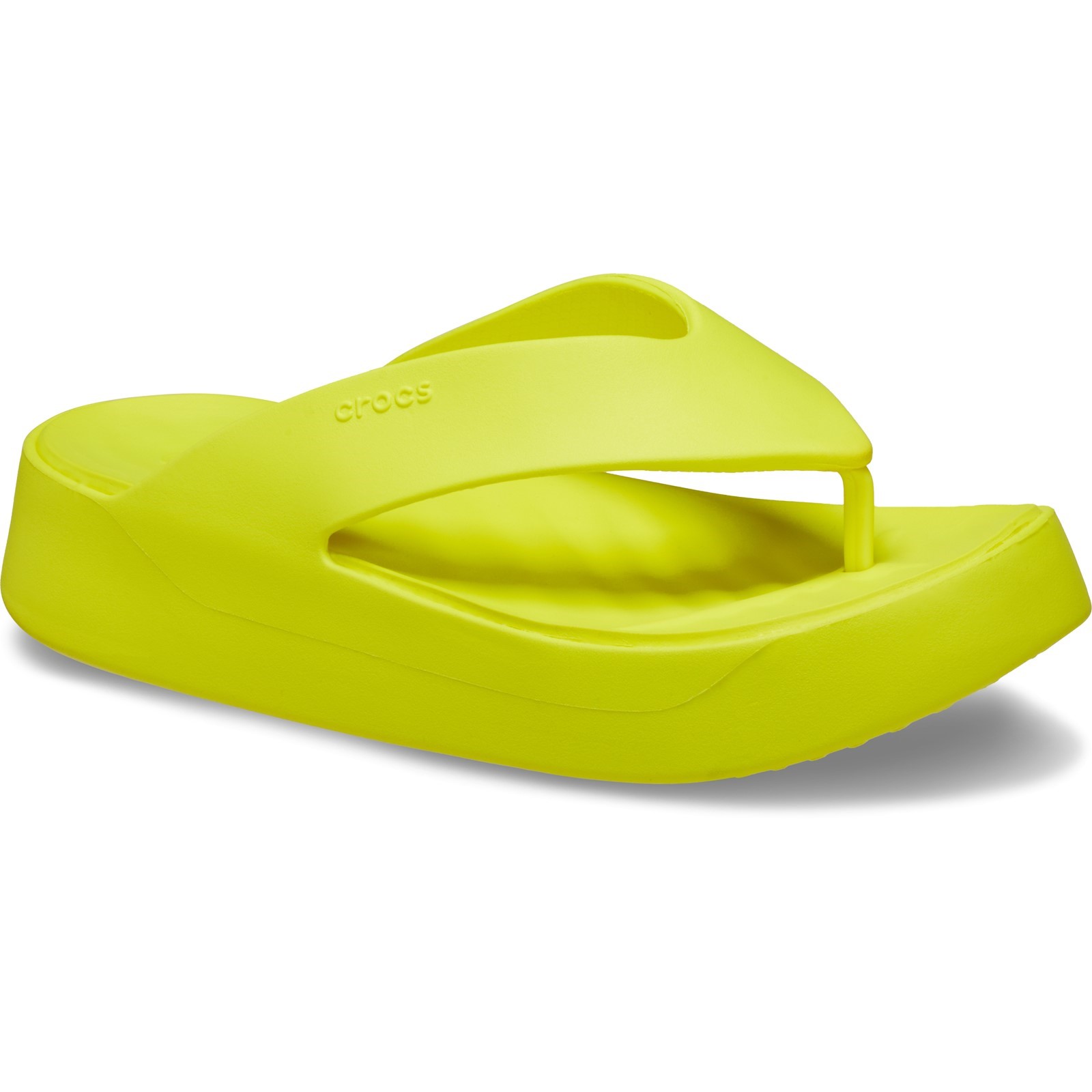 Crocs Womens Getaway Platform Flip - Yellow - Size UK 7 | Crocs Sale | Discount Designer Brands