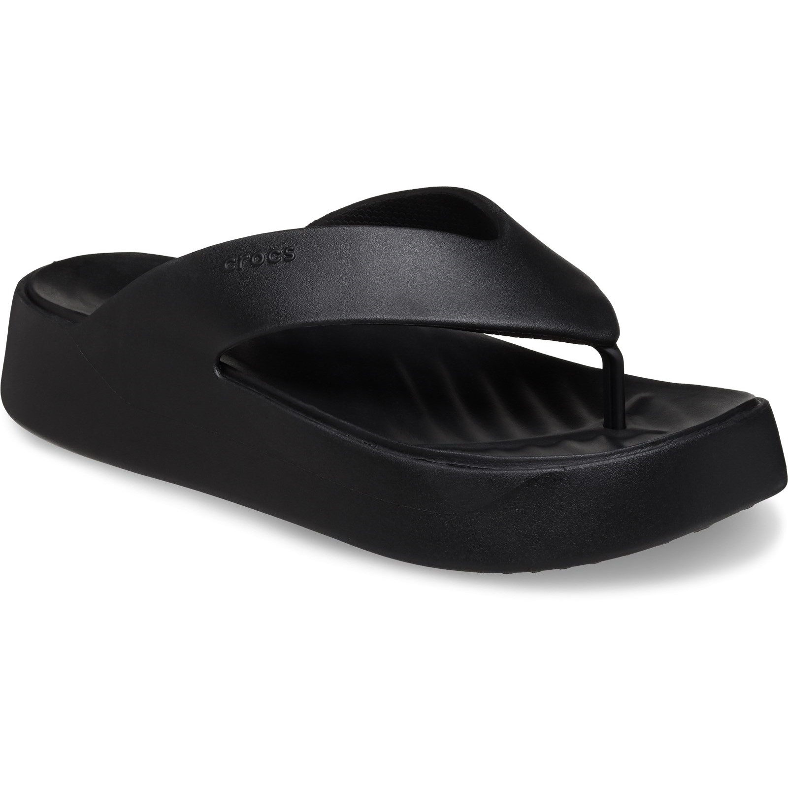 Crocs Womens Getaway Platform Flip - Black - Size UK 7 | Crocs Sale | Discount Designer Brands